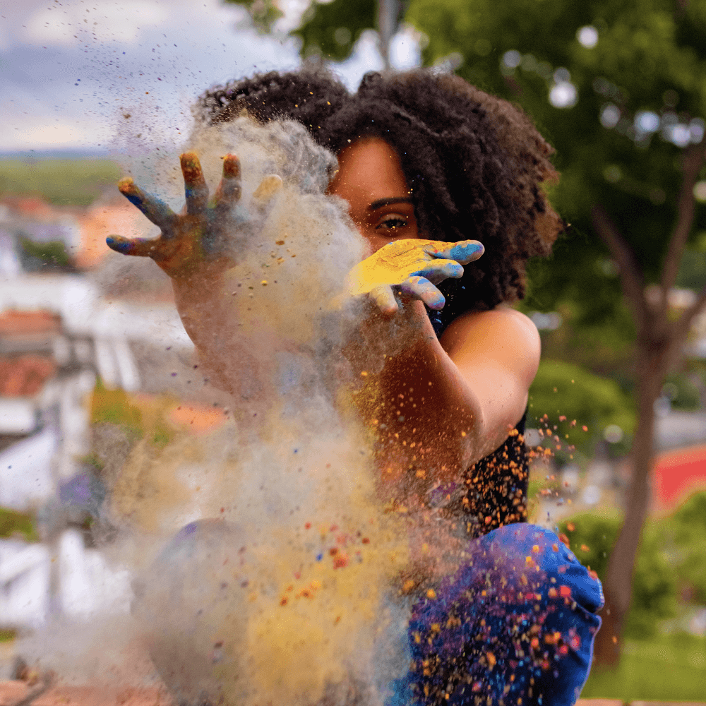 Girl colorfull